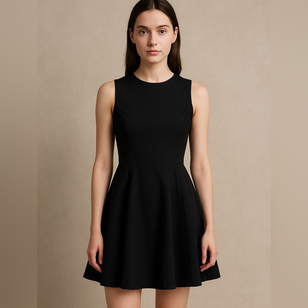 Banana Republic Black Jumper Dress | Size 4 | Dark Academia Classic